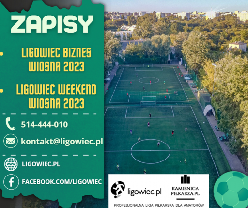 ZAPISY SEZON LIGOWIEC WIOSNA 2023!